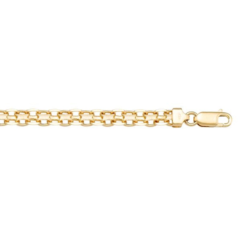 Gold Bismark Chain 2mm - 14K solid gold chain