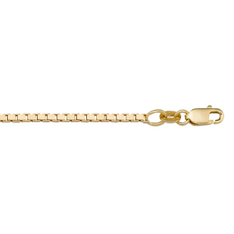 Gold Box Chain 1.5mm - 14K solid gold chain