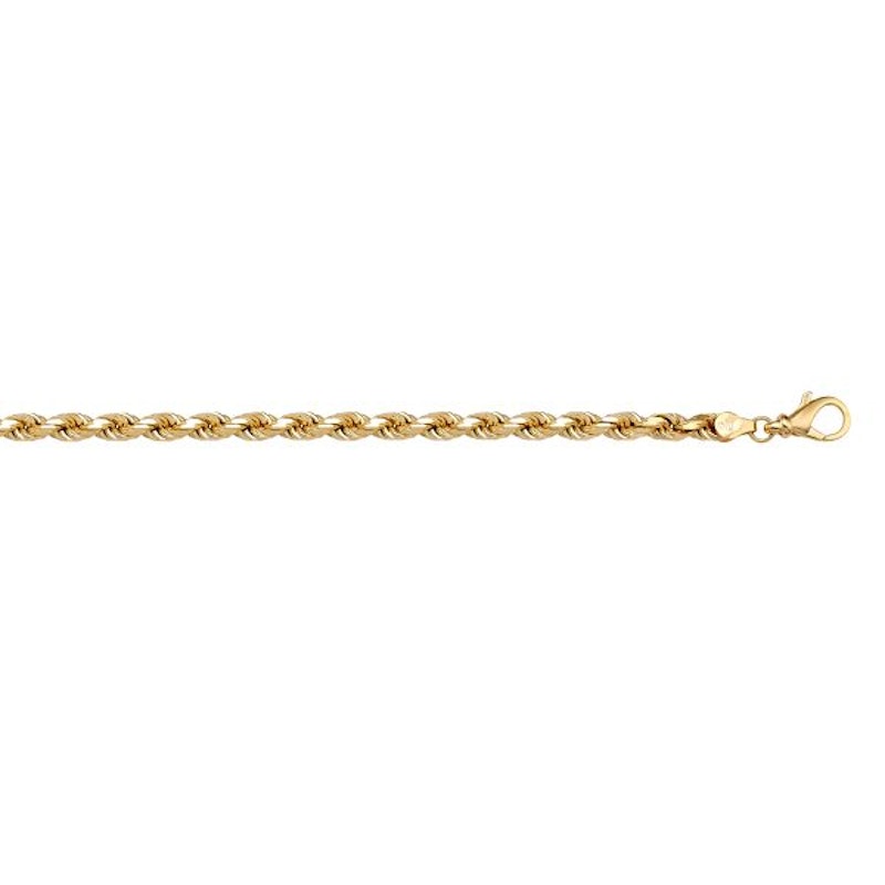Gold Diamond Cut Rope Chain 1.8mm - 14K solid gold chain