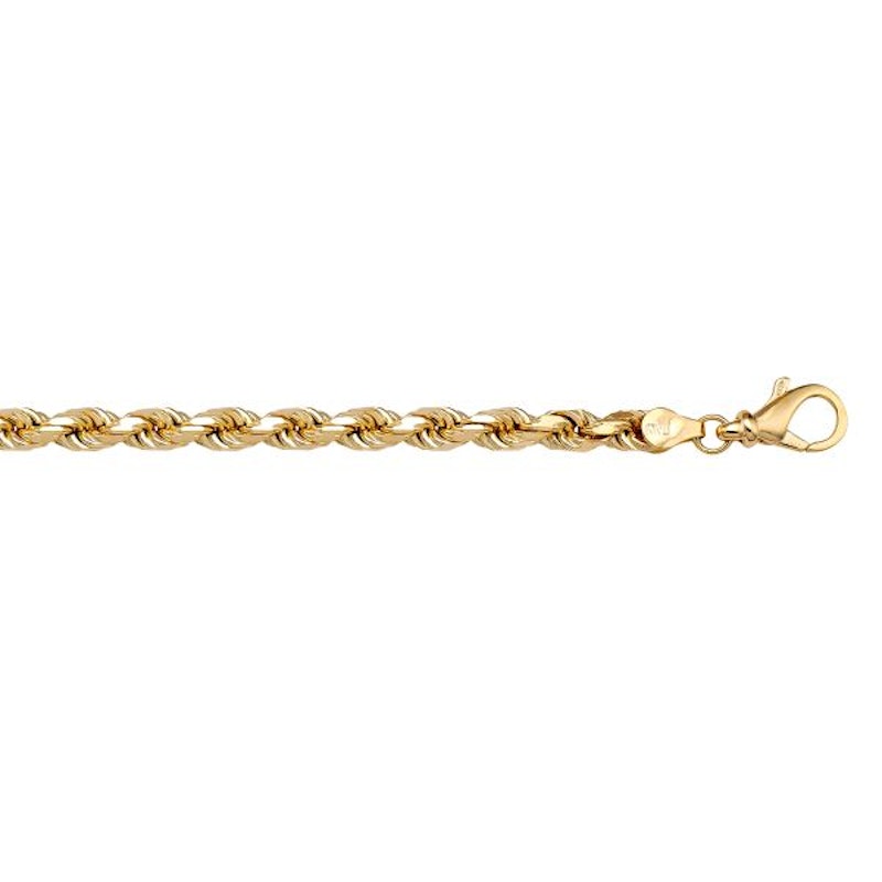 Gold Diamond Cut Rope Chain 2.7mm - 14K solid gold chain
