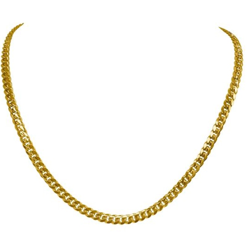 Gold Domed Chain 3.5mm - 14K solid gold chain