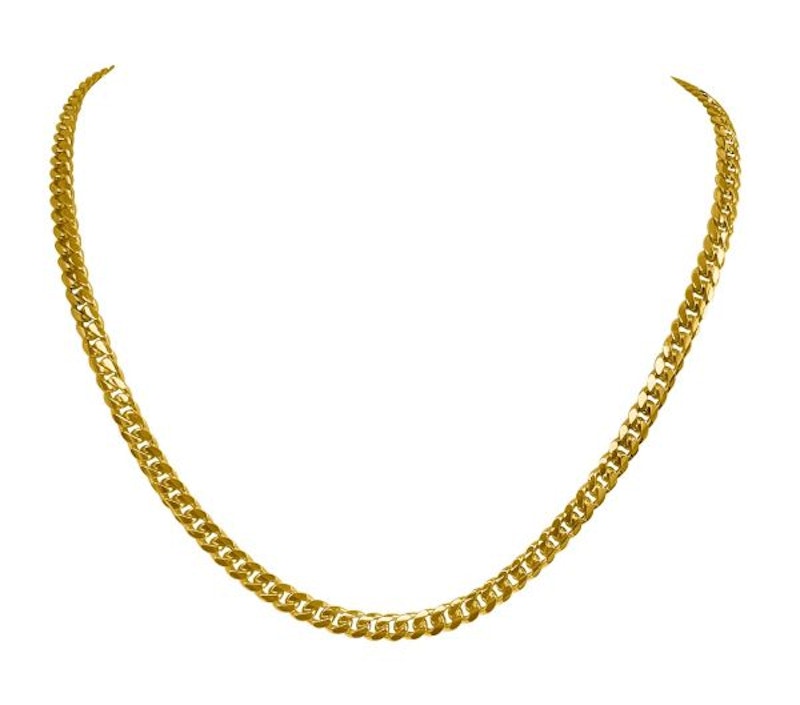 Gold Domed Chain 3.5mm - 14K solid gold chain