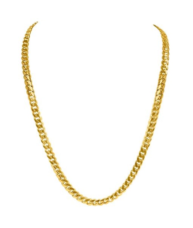 Gold Domed Chain 4.2mm - 14K solid gold chain