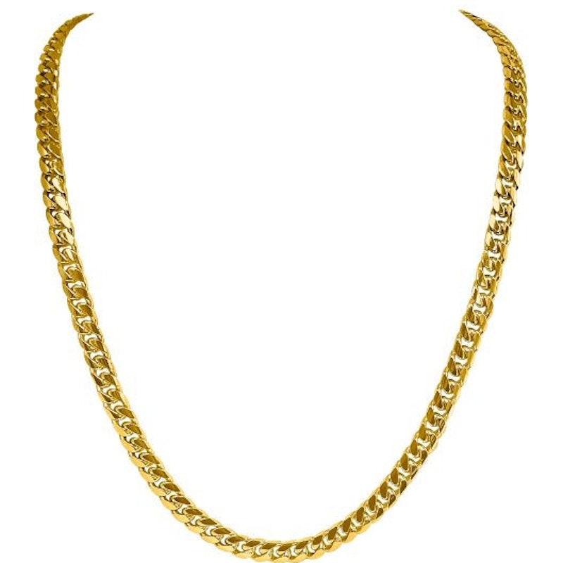 Gold Domed Chain 5.1mm - 14K solid gold chain