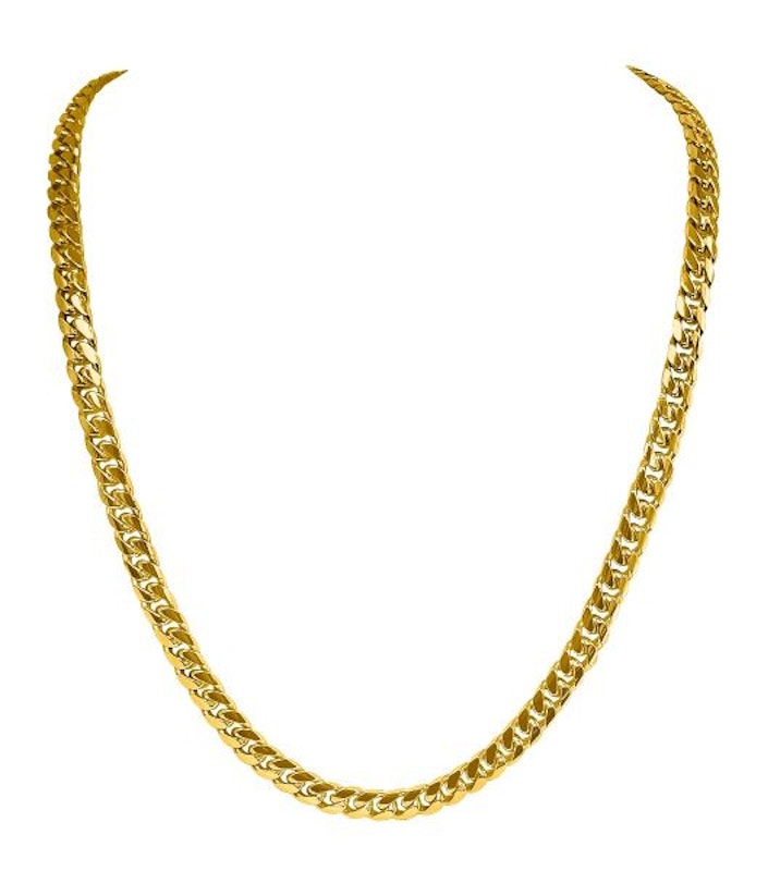 Gold Domed Chain 5.1mm - 14K solid gold chain
