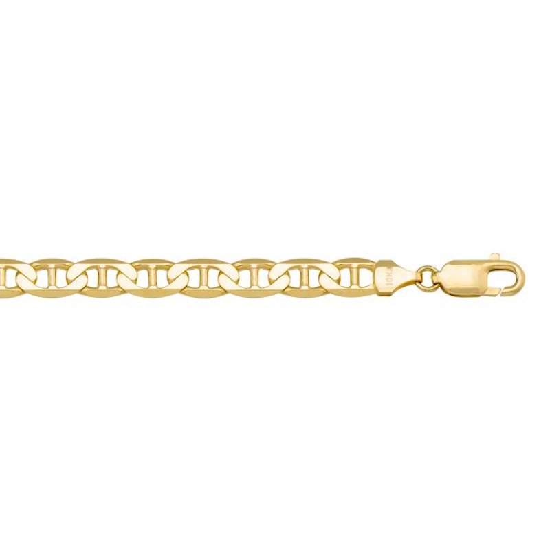 Gold Flat Anchor Chain 4.5mm - 14K solid gold chain