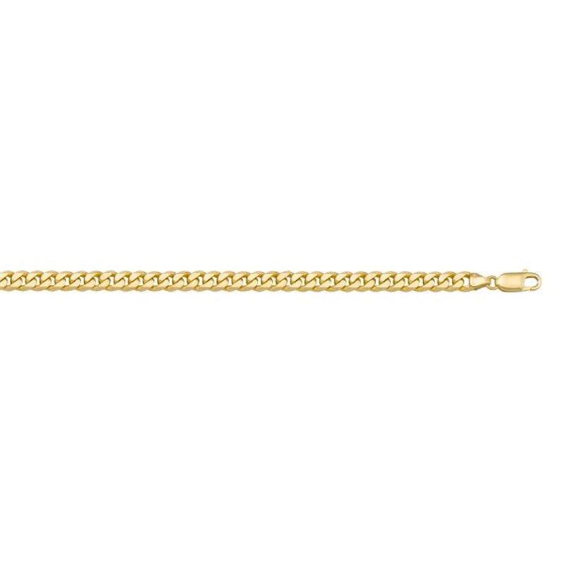 Gold Flat Beveled Chain 2.7mm - 14K solid gold chain
