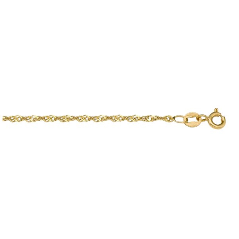 Singapore Chain 1.7mm - 14K solid gold chain