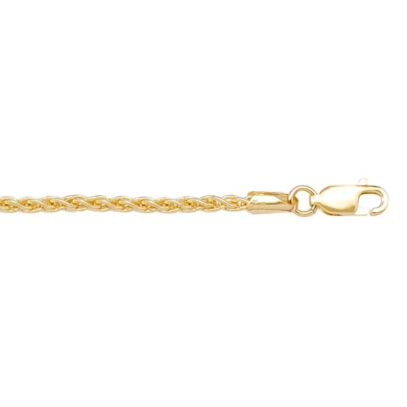Gold Round Wheat Chain 1.8mm - 14K solid gold chain