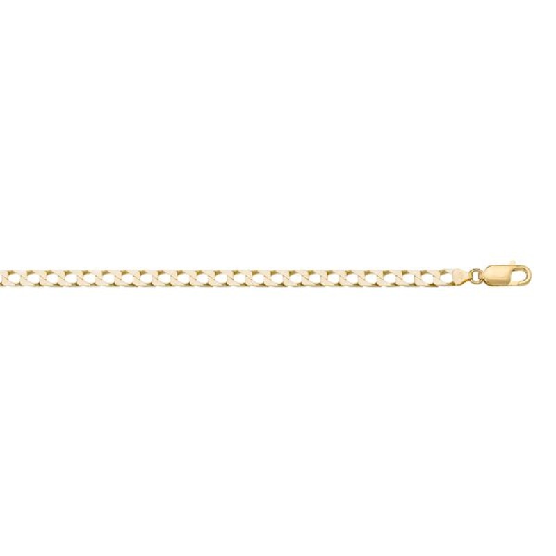 Gold Squared Chain 2.4mm - 14K solid gold chain