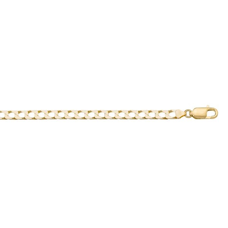 Gold Squared Chain 2.6mm - 14K solid gold chain