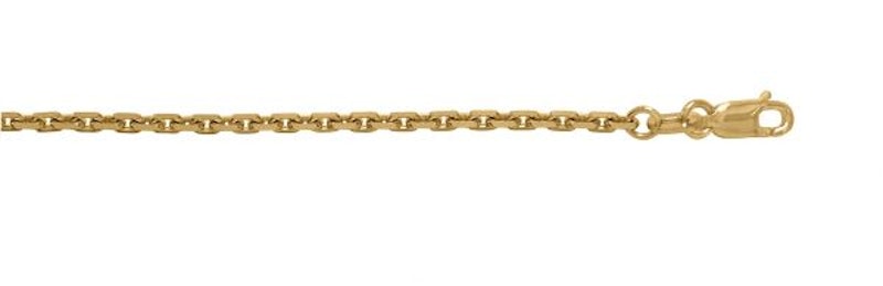 Oval Cable Chain 1.4mm - 14K solid gold chain