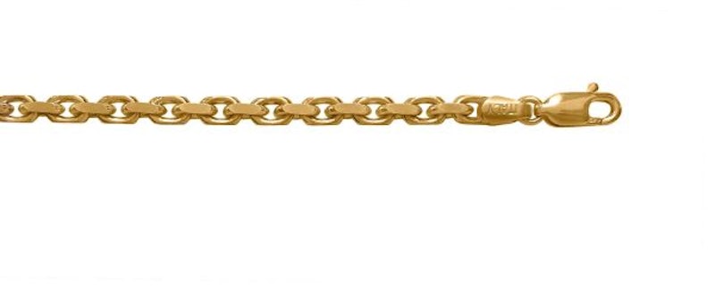 Oval Cable Chain 7.6mm - 14K solid gold chain