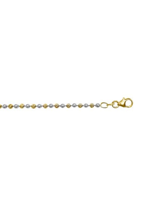 Bead Chain 3mm - 14K solid gold chain