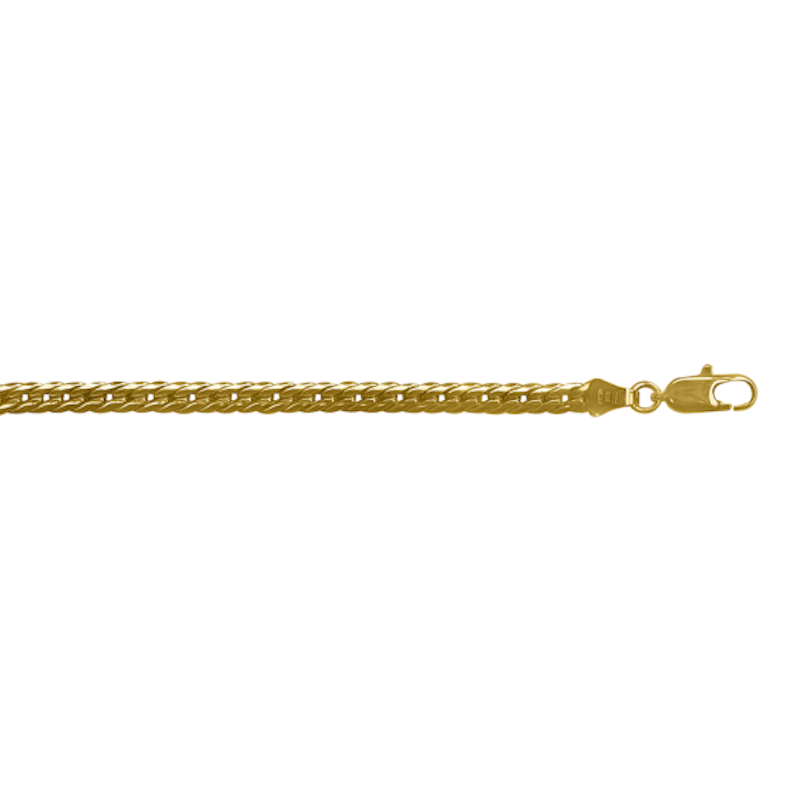 Herring Bone Chain 3mm - 14K hollow gold chain