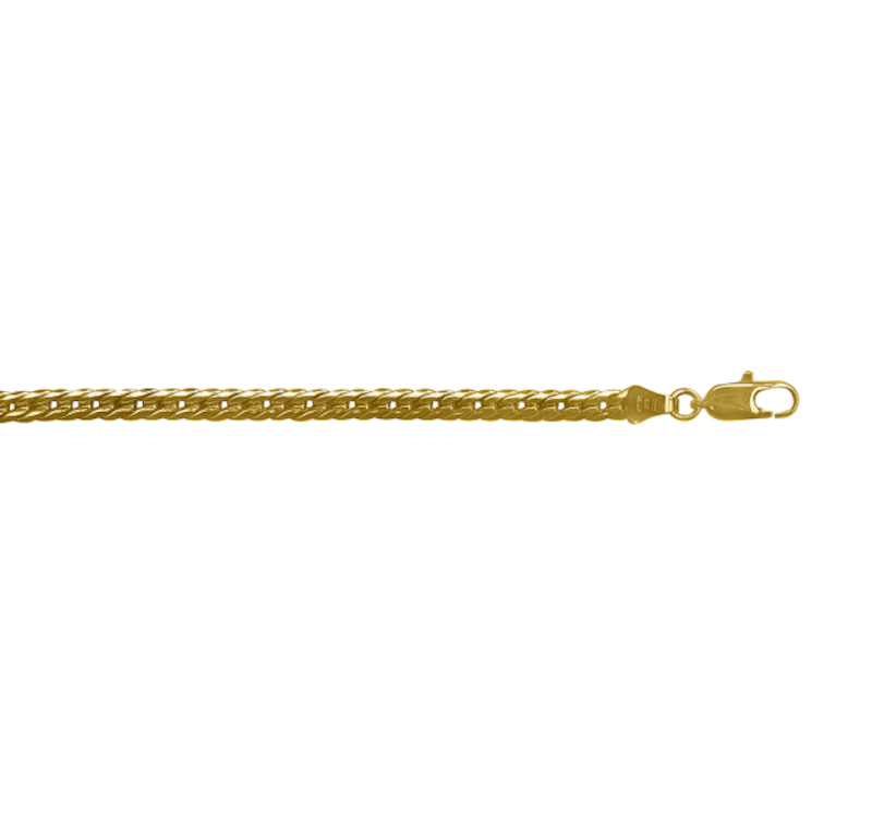 Herring Bone Chain 3mm - 14K hollow gold chain
