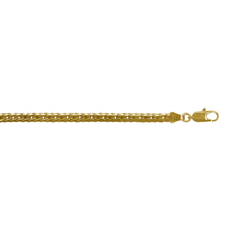 Herring Bone Chain 4mm - 14K hollow gold chain
