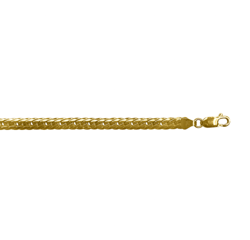 Herring Bone Chain 6mm - 14K hollow gold chain