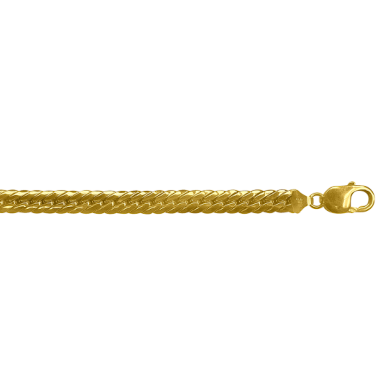 Herring Bone Chain 7mm - 14K hollow gold chain