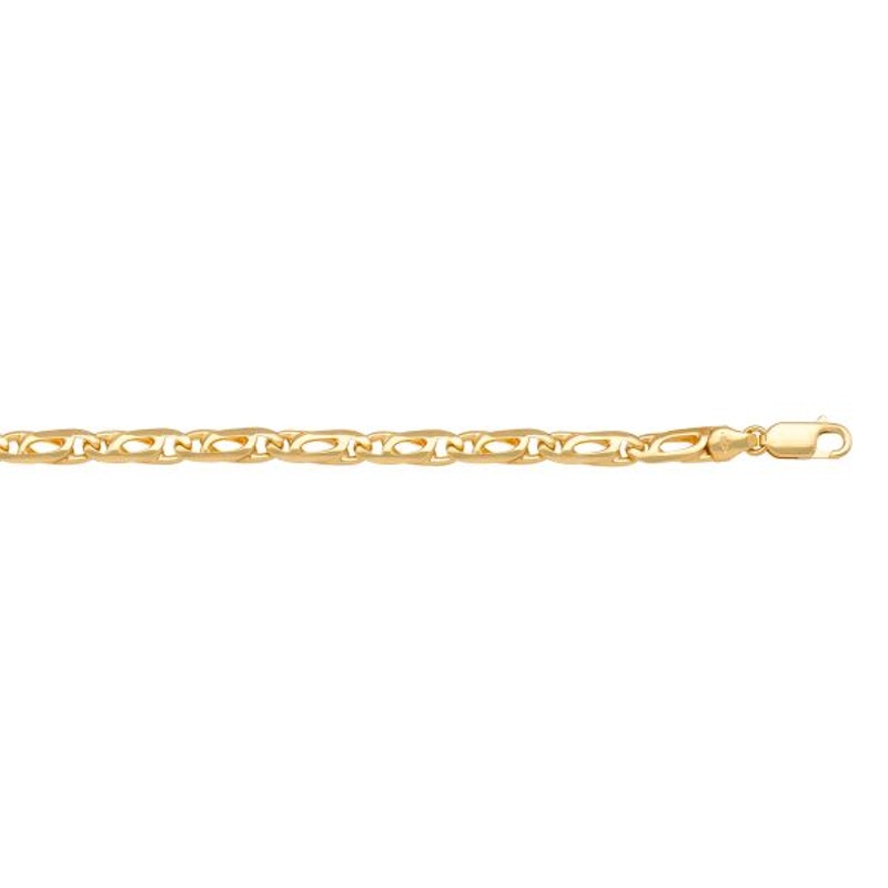 Yg Tiger Eye () Chain 3mm - 10K solid gold chain