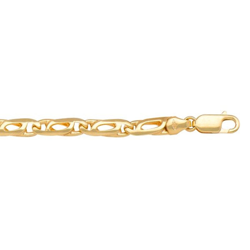 Yg Tiger Eye () Chain 5.5mm - 10K solid gold chain