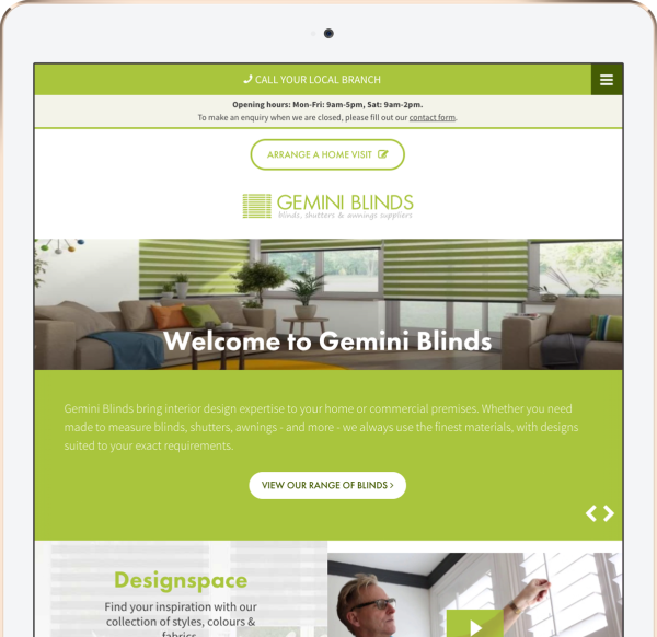 Blinds & Shutters Digital Marketing  Design, SEO, PPC, Social