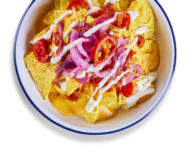 Nachos with toppings