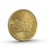 Silbermedaille Die Rückseite der Goldmünze Maple Leaf, dessen Name rührt vom englischsprachigen Begriff für das charakteristische Blatt des Zucker-Ahorns auf der Münzrückseite. In Gold sparen mit den Sparplänen von Golden Gates.