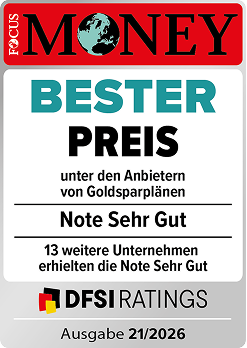 Focus Money 21/2025 Auszeichnung  „Sehr gut“: Bester Preis