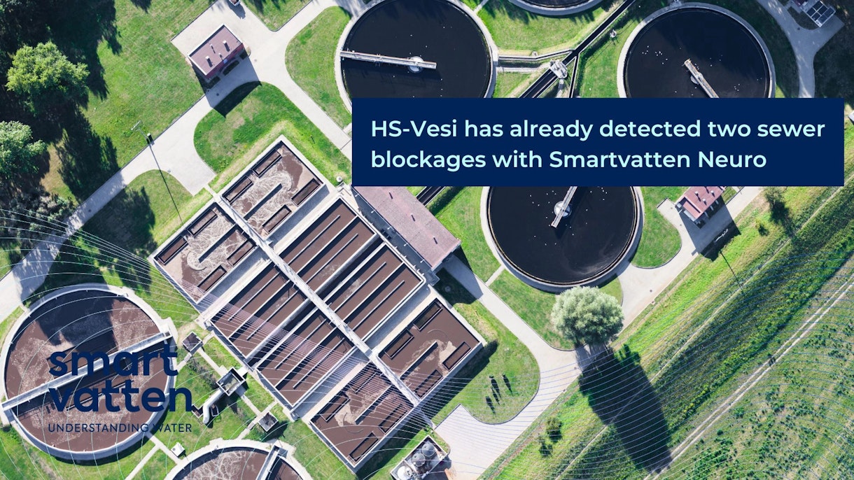 HS-Vesi has already detected two sewer blockages with Smartvatten Neuro