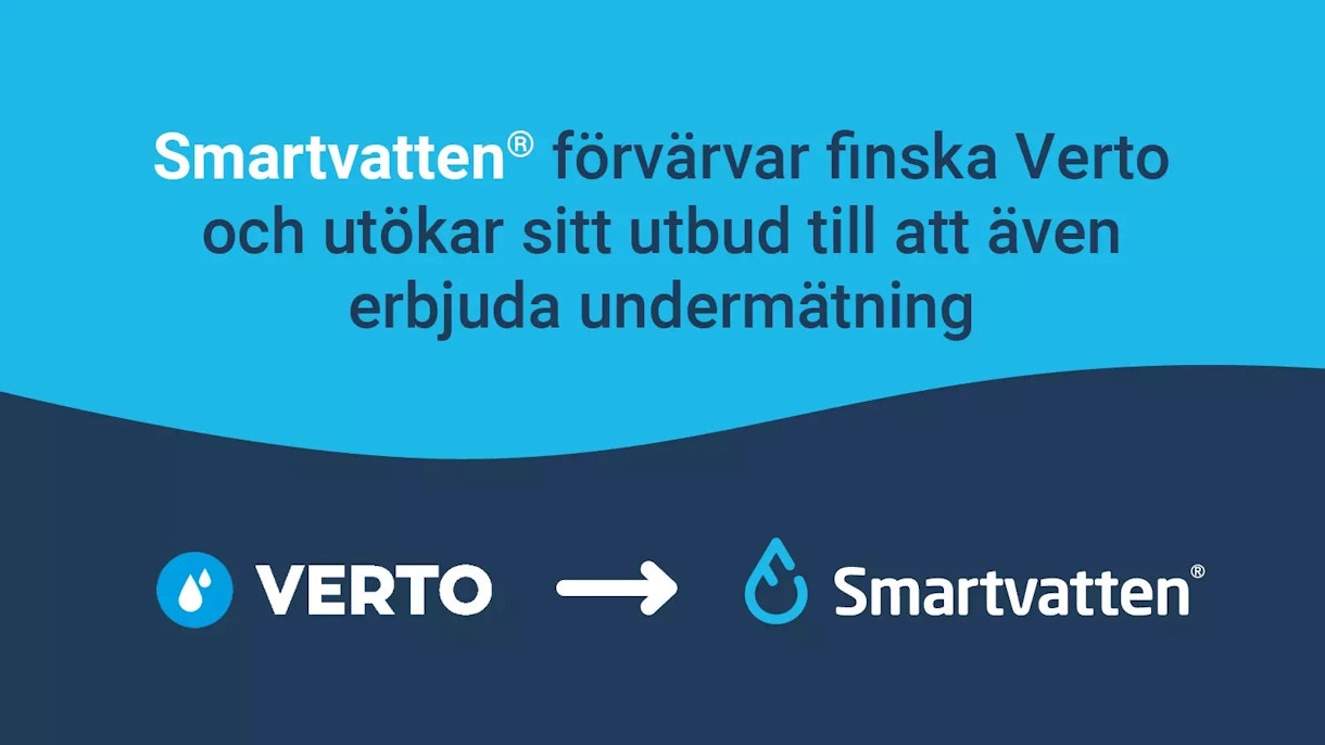 Smartvatten förvärvar finska Verto