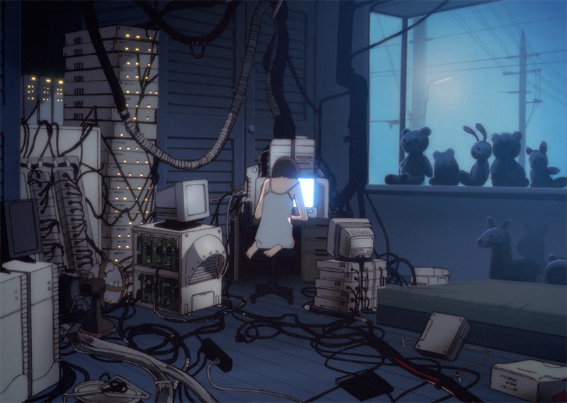 serial experiments lain 常影画廊小図録 004 イラスト 常影画廊小図録 004 円環帰点 lain イラスト集 安倍吉俊 c106