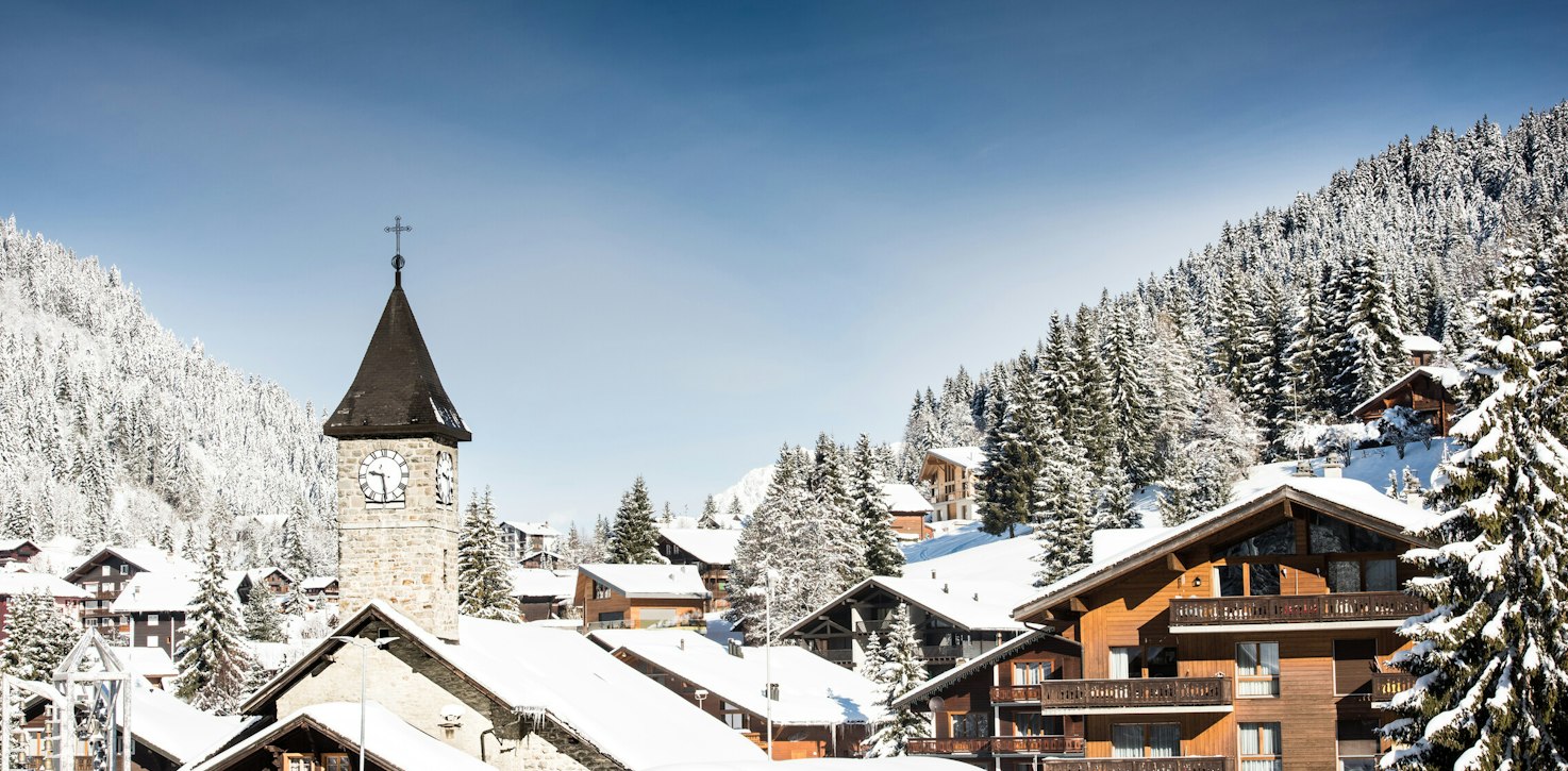 Morgins village
