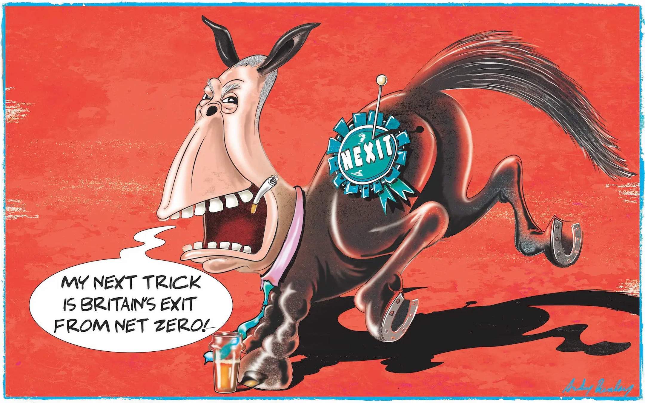 Nigel Farage Nexit donkey