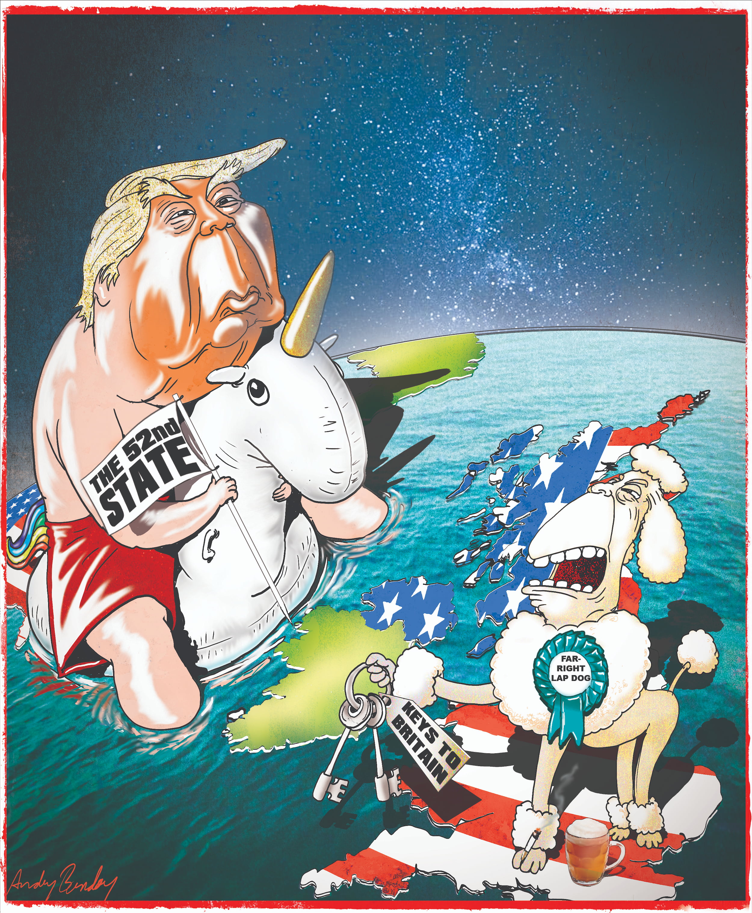 Unicorn and Poodle cartoon