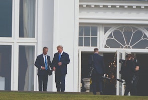 Farage and Trump at the White House