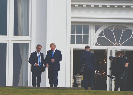 Farage and Trump at the White House
