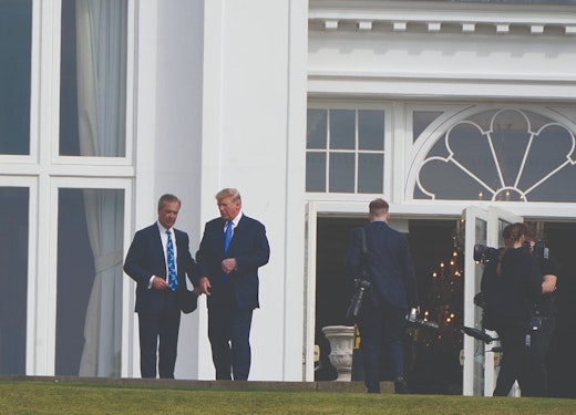 Farage and Trump at the White House