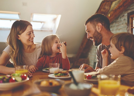 Family having a meal