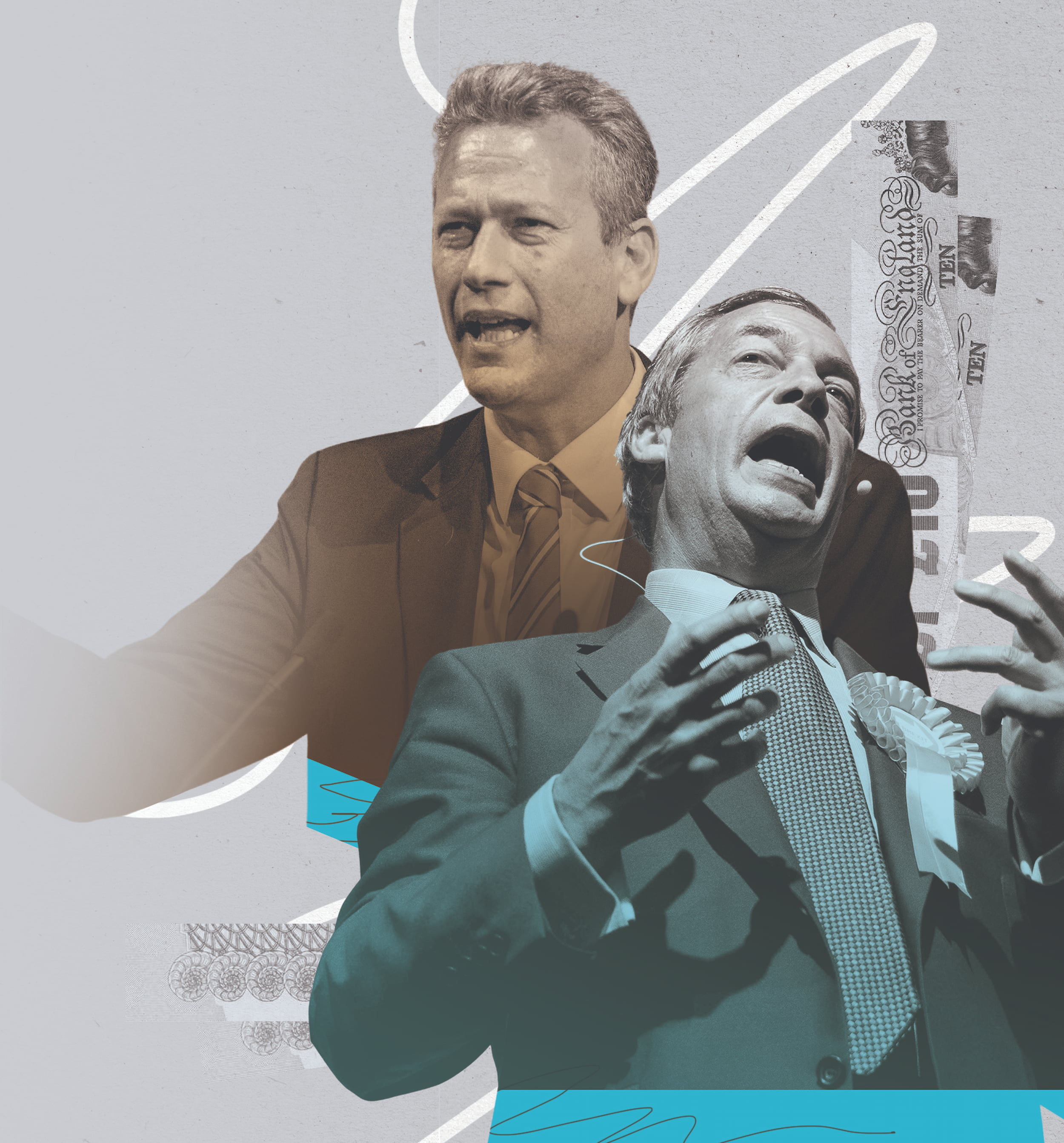 Nathan Gill and Nigel Farage