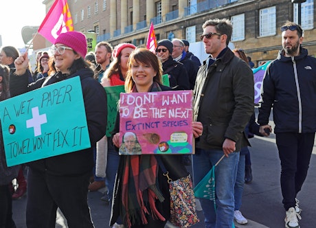 Norfolk NEU UCU PCS RMT ASLEF strike protest march in Norwich (Via Roger Blackwell on flickr)