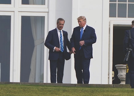 Trump and Farage at the White House