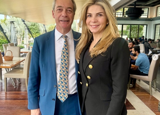 Farage and Paolina Antognetti.