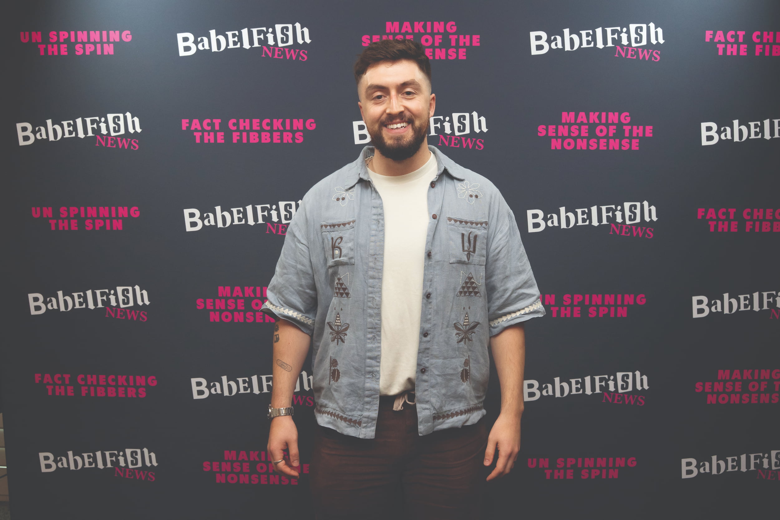 Jimmy the giant at Babelfish launch