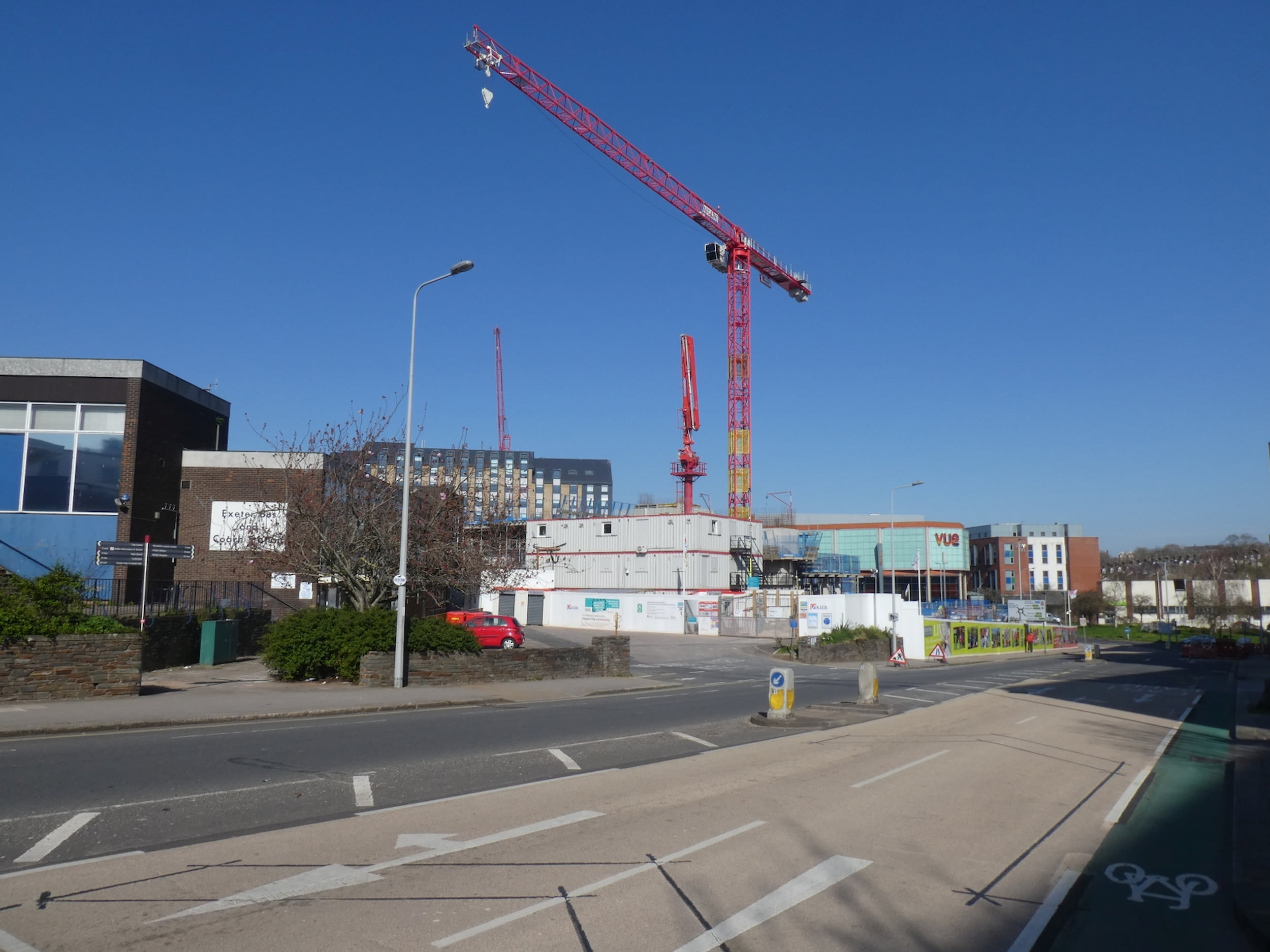 Crane on a building site