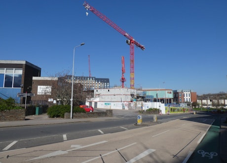Crane on a building site