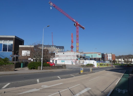 Crane on a building site