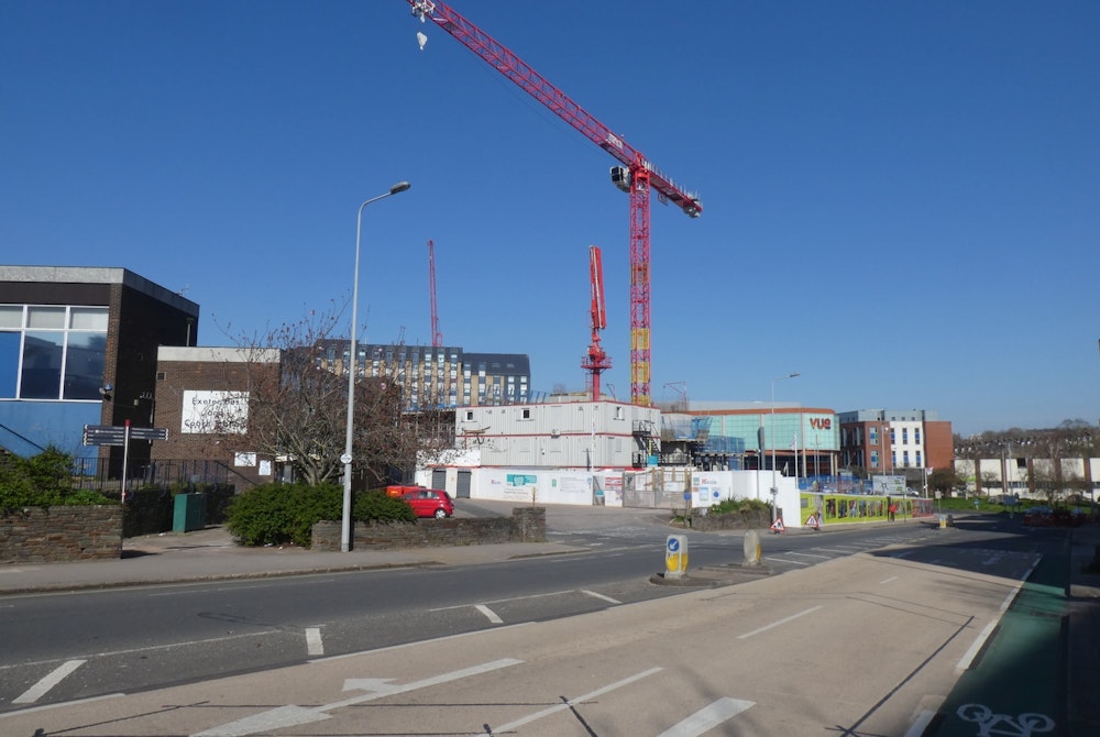 Crane on a building site