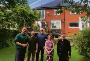 Neighbours joined forces to buy solar panels for their homes
