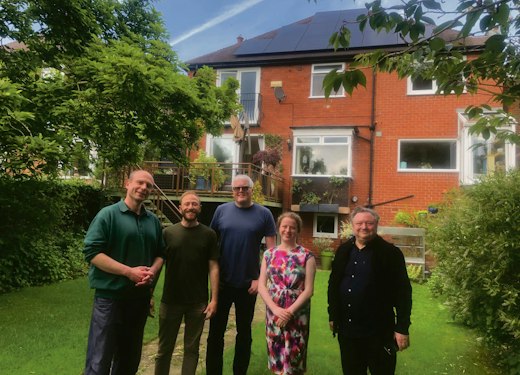 Neighbours joined forces to buy solar panels for their homes